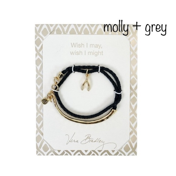 Vera Bradley Wish Bone Wrap Bracelet New - Picture 2 of 10